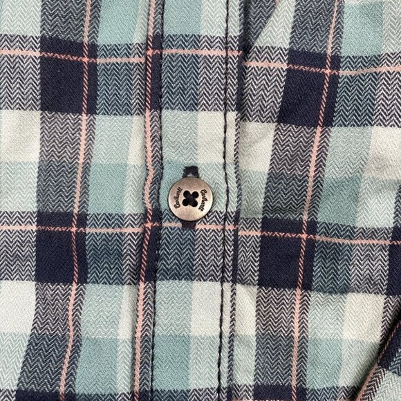 Carhartt Force Long Sleeve Button Shirt Womens M(8-10) Plaid Vented Hiking Gorp - Picture 8 of 16